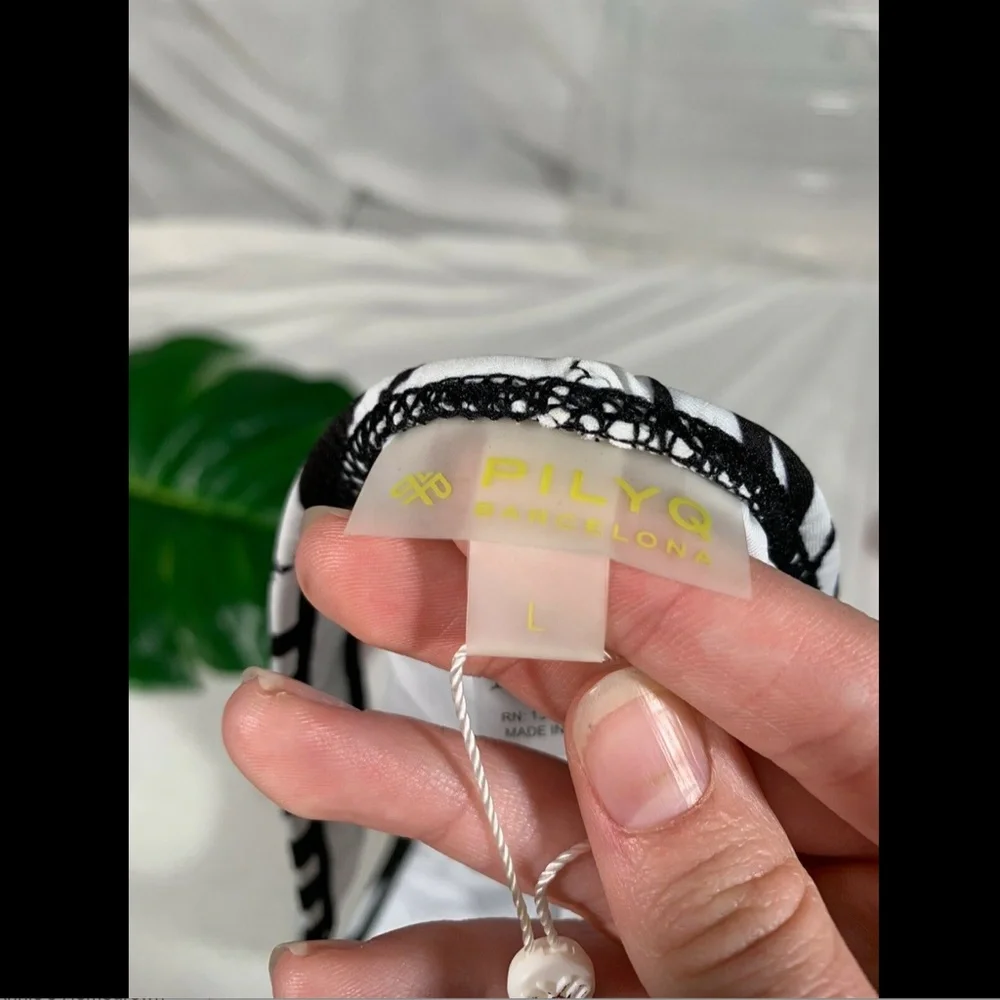 NWT $64 PilyQ Zebra Print Brazilian Bikini Bottoms‎